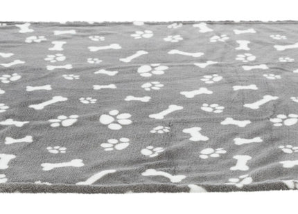 Trixie Decke Kenny - Hundedecke, grau, Plüsch, 75x50cm