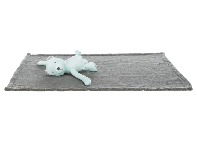 Trixie Junior Kuschel-Set - Decke und Bär grau/mint