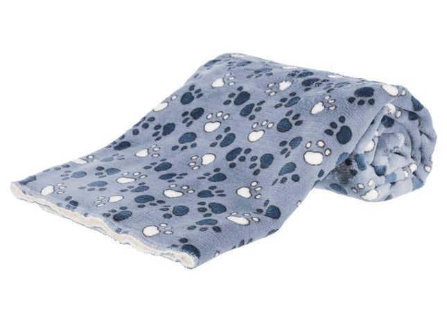 Trixie Decke Tammy - Plüschdecke blau/beige 100×70 cm