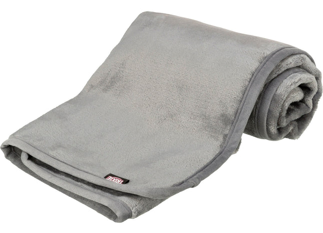 Trixie Decke Levy – Plüsch Hundedecke grau 100×70 cm