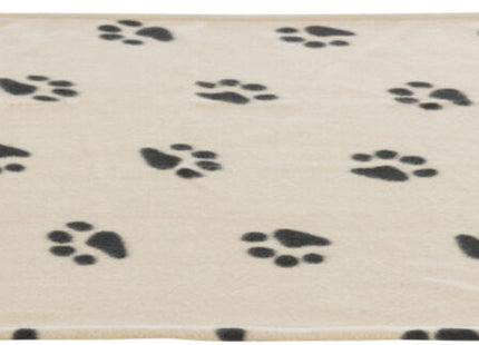 Trixie Fleecedecke Barney – beige mit Pfotenmuster