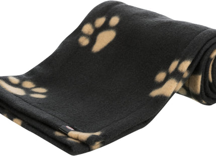 Trixie Fleecedecke Beany schwarz mit Knochenmuster