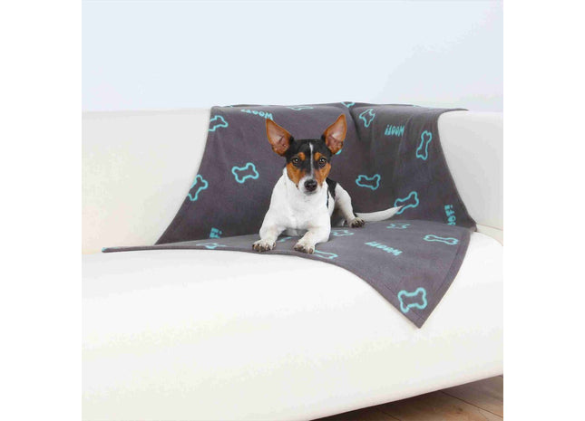 Trixie Fleecedecke Beany – Hundedecke taupe 100x70cm