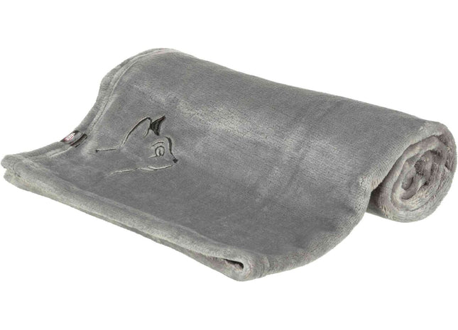 Trixie Decke Nilay - Plüschdecke grau 70x50cm