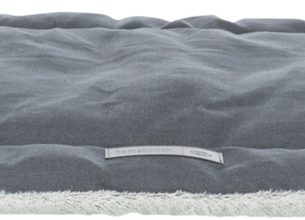 Trixie Liegematte Farello - Plüsch, weiss-grau, 70x55cm