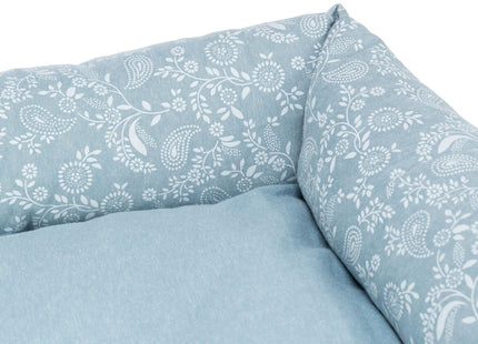 Trixie Bett Flora - Hundebett, eckig, hellblau