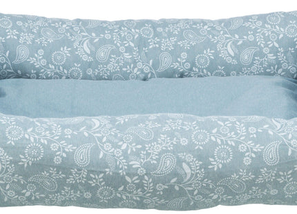 Trixie Bett Flora - Hundebett, eckig, hellblau