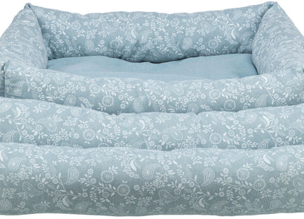 Trixie Bett Flora - Hundebett, eckig, hellblau