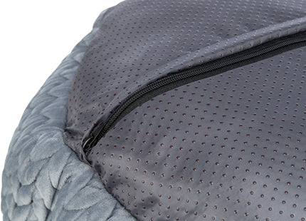 Trixie Bett Livia - rundes Hundebett grau