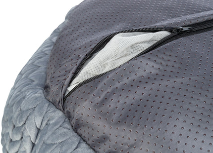 Trixie Bett Livia - rundes Hundebett grau