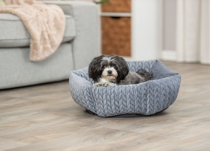 Trixie Bett Livia - rundes Hundebett grau