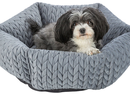 Trixie Bett Livia - rundes Hundebett grau