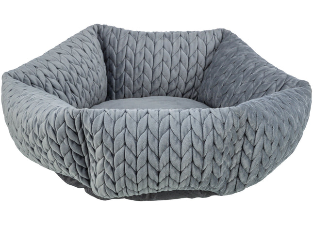 Trixie Bett Livia - rundes Hundebett grau