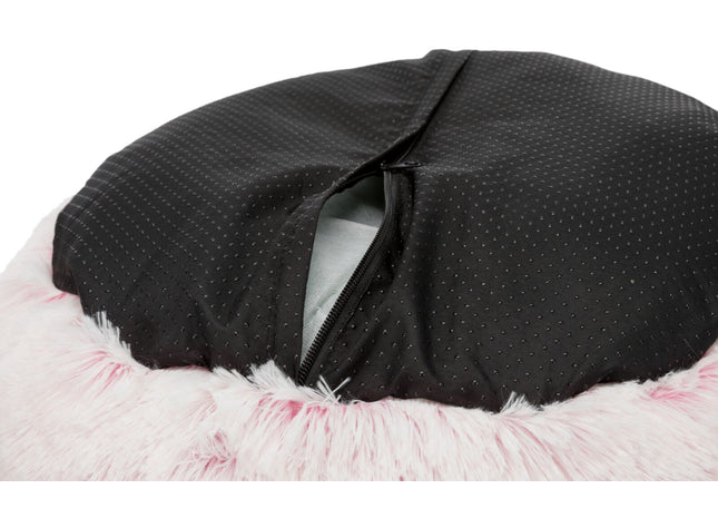 Trixie Bett Harvey - Hundebett weiss-pink ø50cm