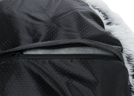 Trixie Bett Harvey – rundes Hundebett weiss-schwarz