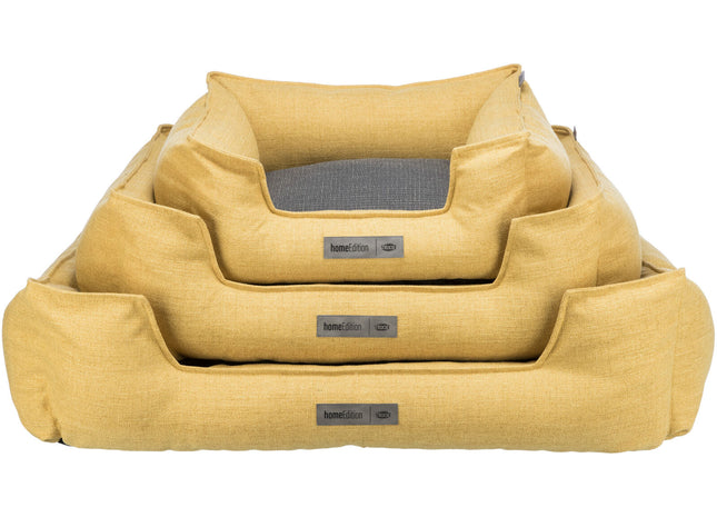 Trixie Bett Talis - Hundebett, gelb und dunkelgrau