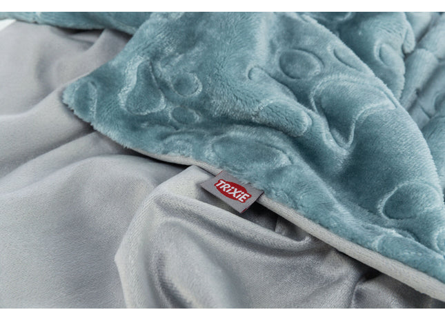 Trixie Decke Barry - Softplüsch blau/grau 70×50 cm