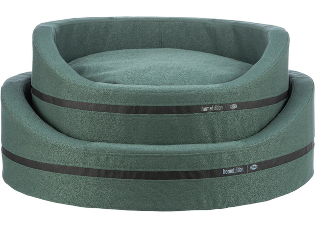 Trixie Bett CityStyle oval dunkelgrün - Hundebett klein