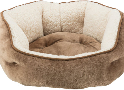 Trixie Bett Cosma – rundes Hundebett braun/beige