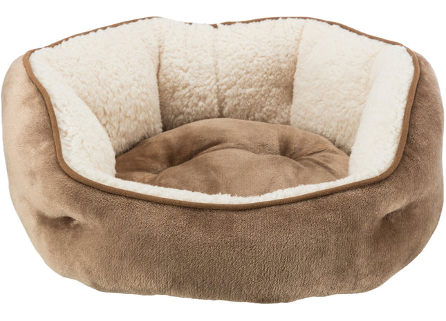 Trixie Bett Cosma – rundes Hundebett braun/beige
