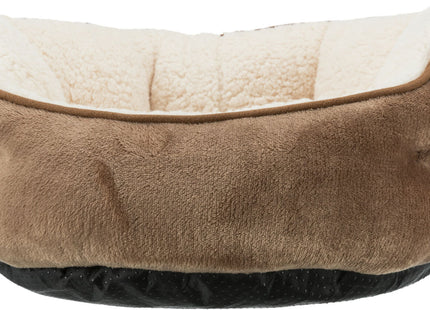 Trixie Bett Cosma – rundes Hundebett braun/beige