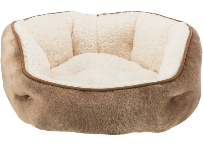 Trixie Bett Cosma – rundes Hundebett braun/beige