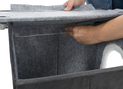 Trixie Höhle Livia – Haustierhöhle dunkelgrau/weiss