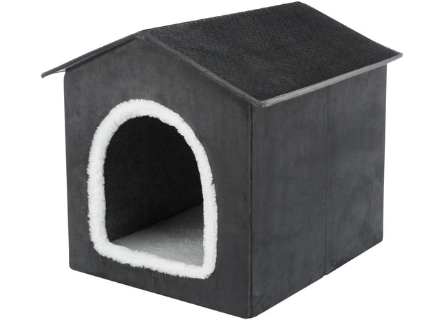 Trixie Höhle Livia – Haustierhöhle dunkelgrau/weiss