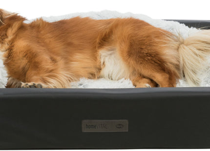 Trixie Liegematte Harvey - weich, weiss-schwarz-grau, 75x55cm