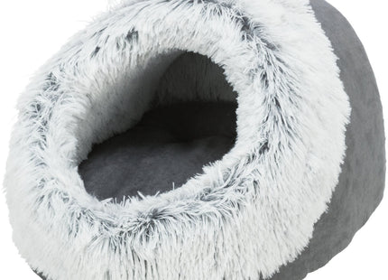 Trixie Höhle Harvey – Kuschelhöhle grau/weiss-schwarz