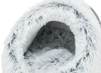 Trixie Höhle Harvey – Kuschelhöhle grau/weiss-schwarz