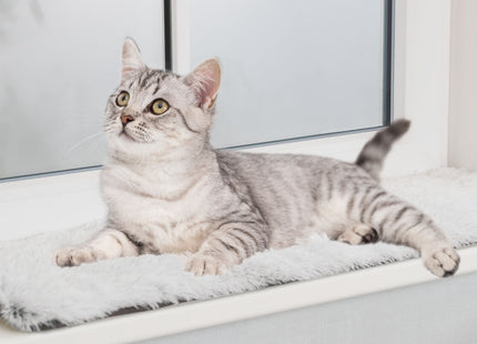 Trixie Liegematte Harvey – Katzenliege, weiss-schwarz