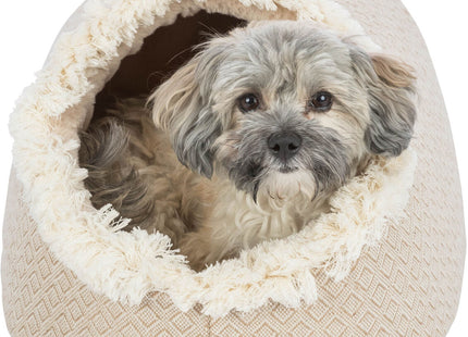 Trixie Höhle Boho - Kuschelhöhle beige 35x26x41cm