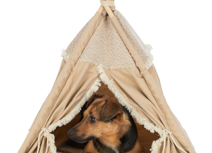 Trixie Tipi Boho - Tierzelt beige 55x65x55cm
