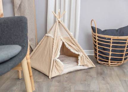 Trixie Tipi Boho - Tierzelt beige 55x65x55cm