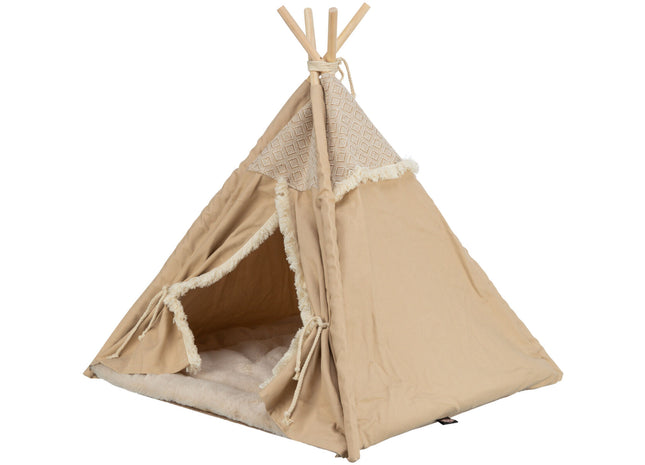 Trixie Tipi Boho - Tierzelt beige 55x65x55cm