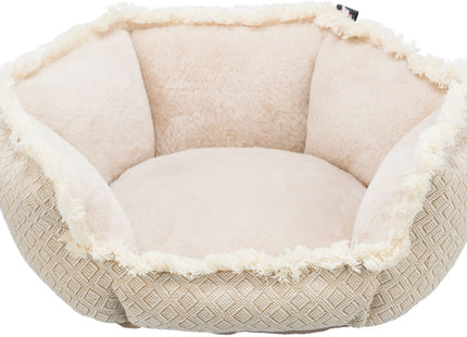 Trixie Bett Boho - sechseckig, beige, 50×50cm