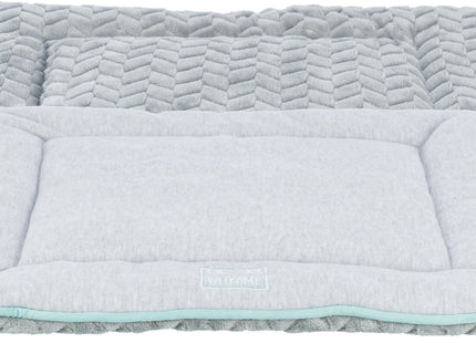 Trixie Junior Liegematte – eckig, hellgrau/mint