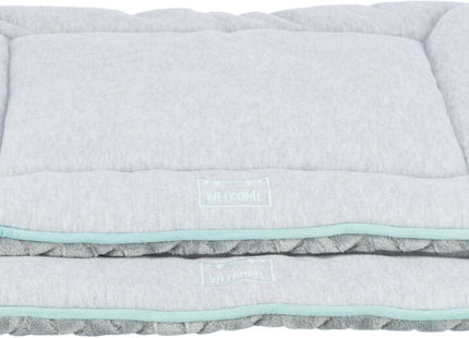 Trixie Junior Liegematte – eckig, hellgrau/mint