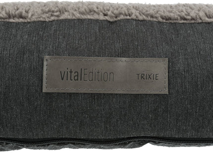 Trixie Vital Kissen Bendson - eckiges Hundekissen dunkelgrau/hellgrau