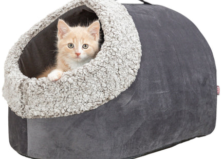 Trixie Höhle Calida - Kuschelhöhle grau/weiss/schwarz