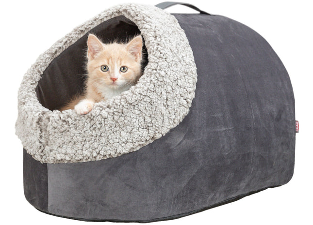 Trixie Höhle Calida - Kuschelhöhle grau/weiss/schwarz