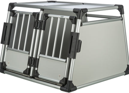 Trixie Doppel-Transportkäfig - Aluminium, 95x64x88 cm