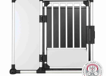 Trixie Transportbox Aluminium silber hellgrau gross