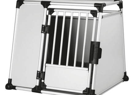 Trixie Transportbox Aluminium silber hellgrau gross
