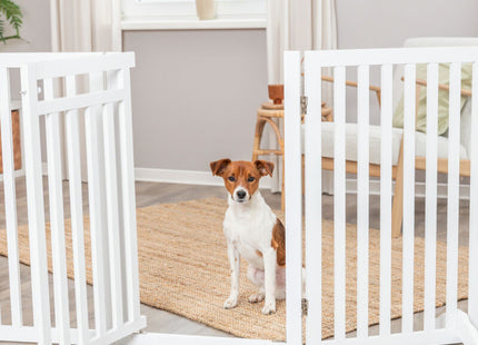 Trixie Hunde-Absperrgitter 4-teilig mit Tür