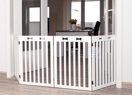 Trixie Hunde-Absperrgitter 4-teilig weiss