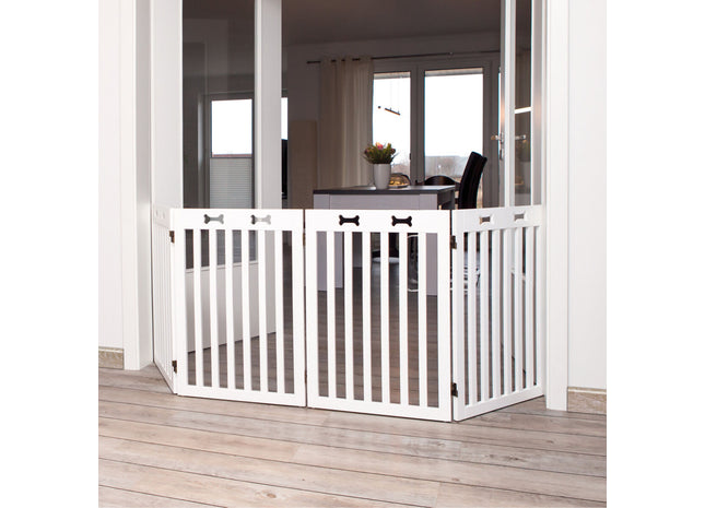 Trixie Hunde-Absperrgitter 4-teilig weiss