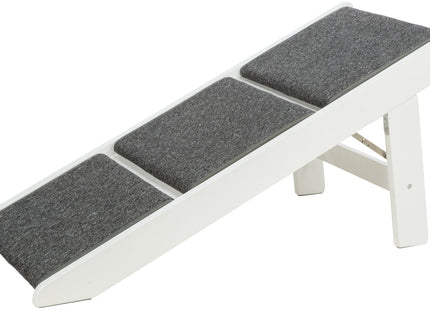 Trixie Rampe - ausklappbare Stufen, MDF, weiss