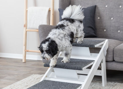 Trixie Rampe - ausklappbare Stufen, MDF, weiss